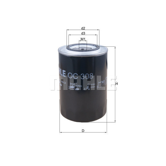 OC 308 - Oil filter 