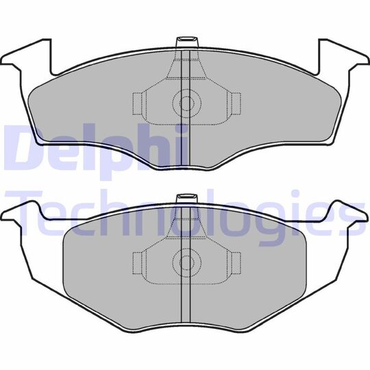 LP1591 - Brake Pad Set, disc brake 