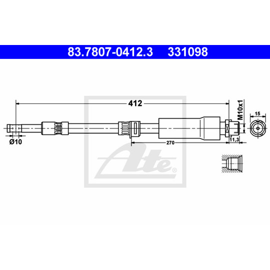 83.7807-0412.3 - Bromsslang 