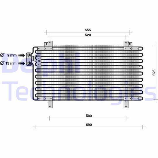 TSP0225059 - Lauhdutin, ilmastointilaite 