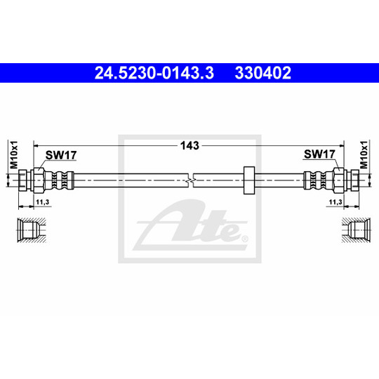 24.5230-0143.3 - Bromsslang 