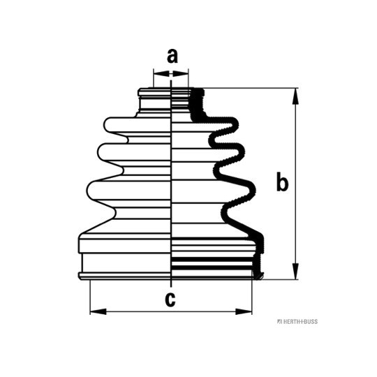 J2885011 - Bellow Set, drive shaft 