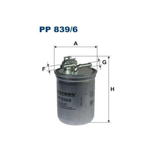 PP 839/6 - Bränslefilter 