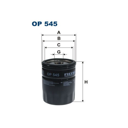 OP 545 - Oil filter 