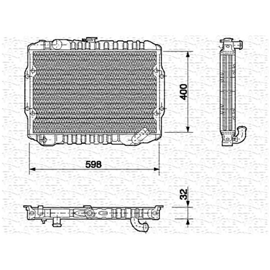 350213549000 - Radiator, engine cooling 