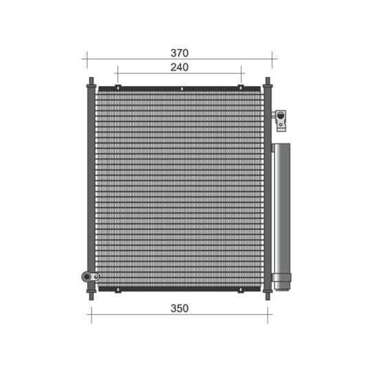 350203346000 - Condenser, air conditioning 