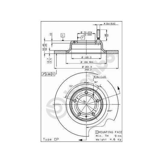 08.4070.20 - Brake Disc 