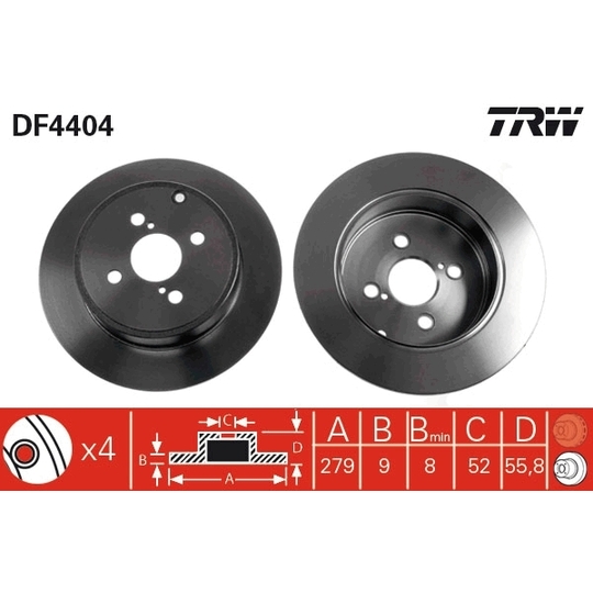 DF4404 - Brake Disc 