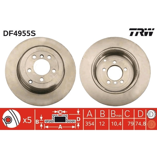 DF4955S - Brake Disc 