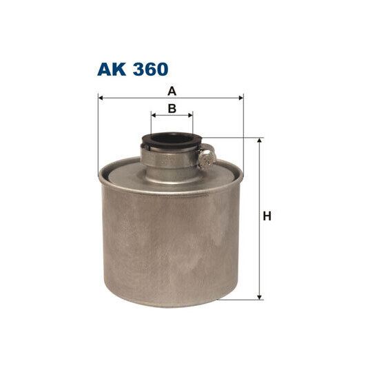 AK 360 - Ilmasuodatin, kompressori imupuoli 