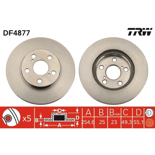 DF4877 - Brake Disc 