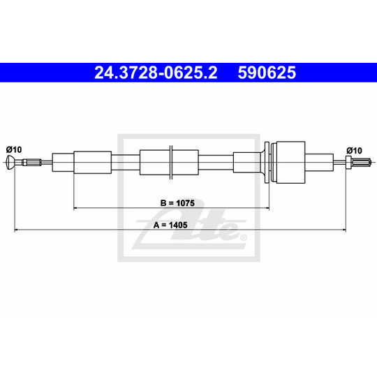 24.3728-0625.2 - Clutch Cable 