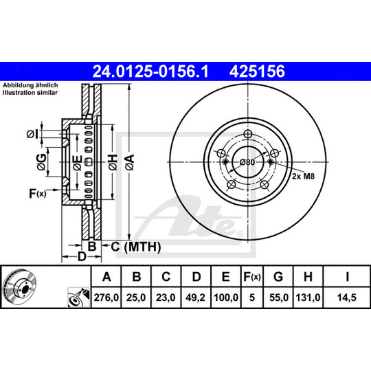 24.0125-0156.1 - Brake Disc 