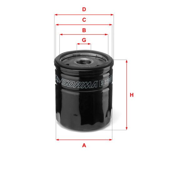 S 3298 R - Oil filter 