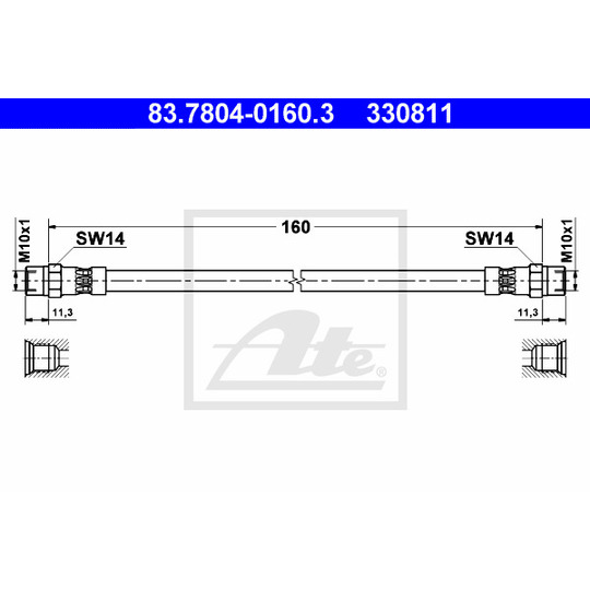 83.7804-0160.3 - Pidurivoolik 