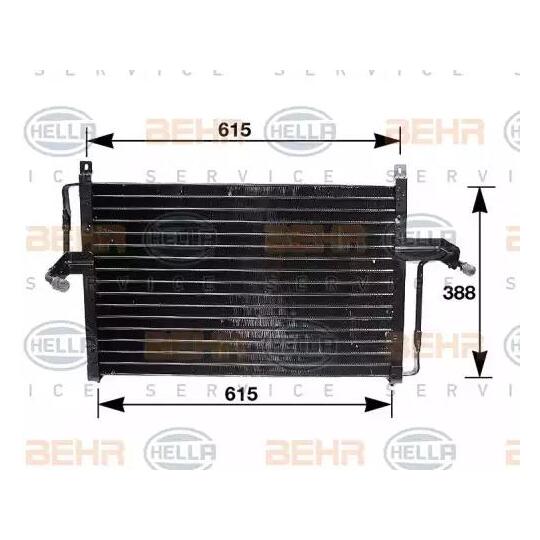 8FC 351 035-051 - Condenser, air conditioning 