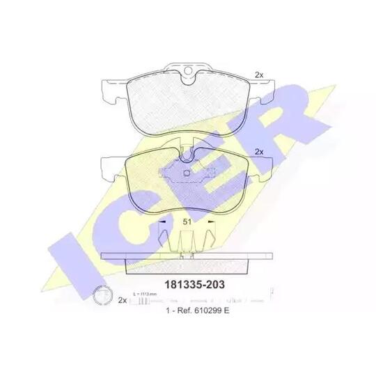 181335 - Brake Pad Set, disc brake 