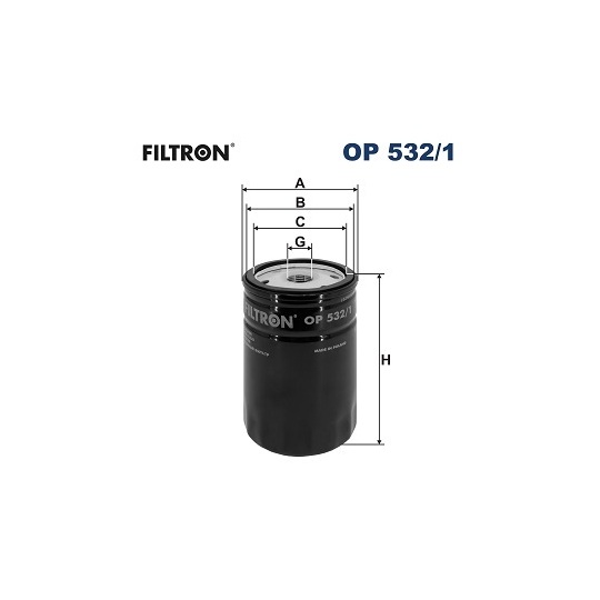 OP 532/1 - Oil filter 