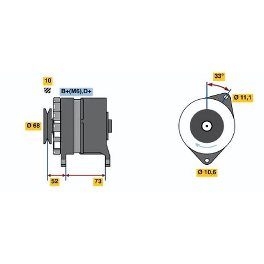 0 986 033 250 - Generator 