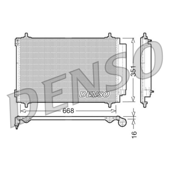 DCN21017 - Condenser, air conditioning 
