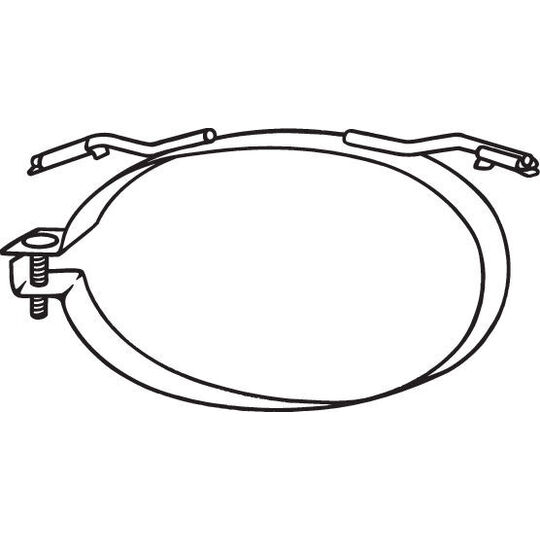 251-837 - Holder, exhaust system 