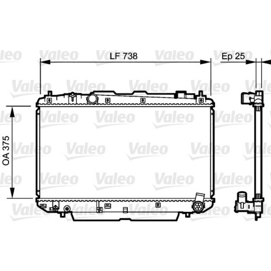 734397 - Radiaator, mootorijahutus 