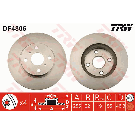 DF4806 - Brake Disc 