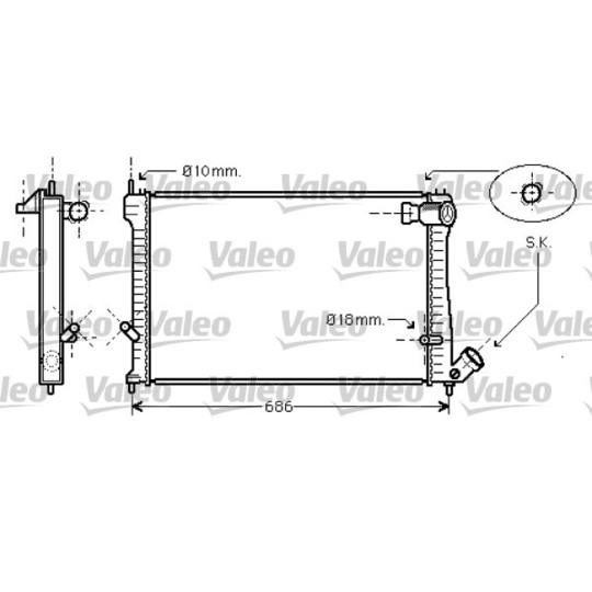 734455 - Radiator, engine cooling 