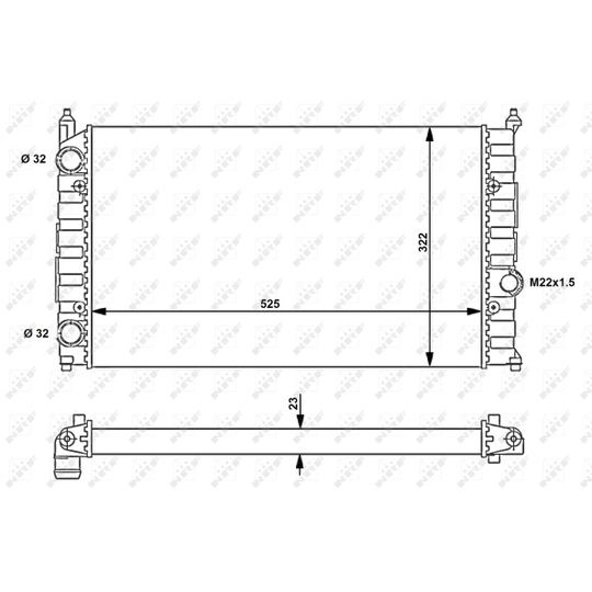 54707 - Radiator, engine cooling 