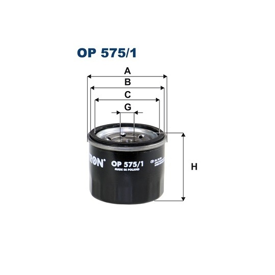 OP 575/1 - Oil filter 
