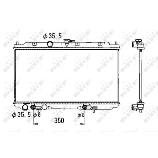 53389 - Radiator, engine cooling 