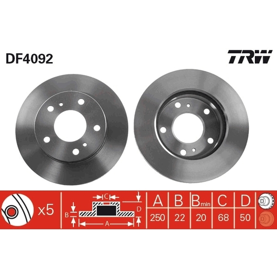 DF4092 - Brake Disc 