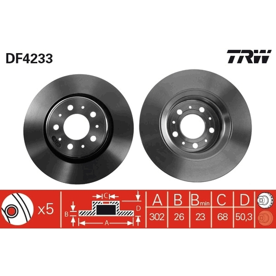 DF4233 - Brake Disc 