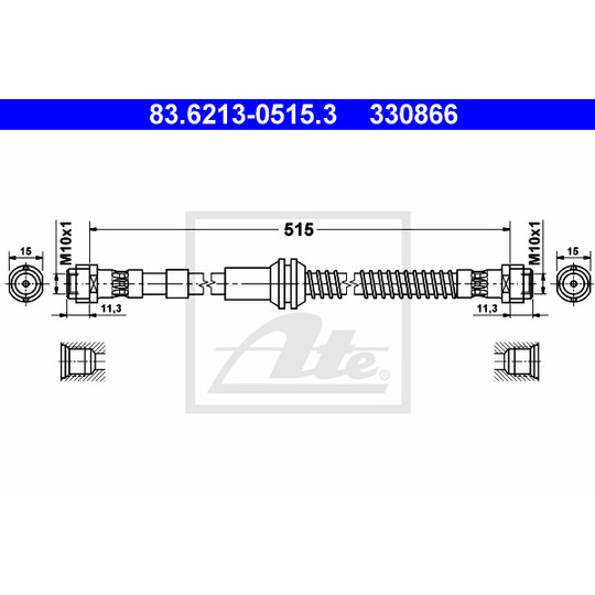 83.6213-0515.3 - Bromsslang 