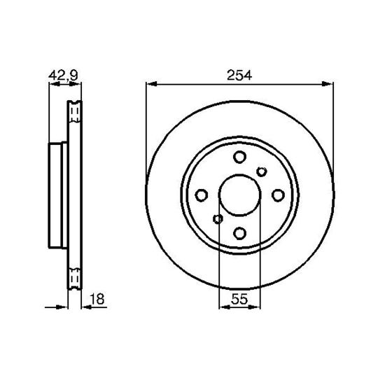 0 986 478 585 - Brake Disc 