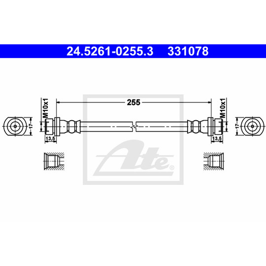 24.5261-0255.3 - Bromsslang 