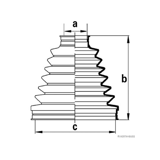 J2861021 - Paljekumisarja, vetoakseli 