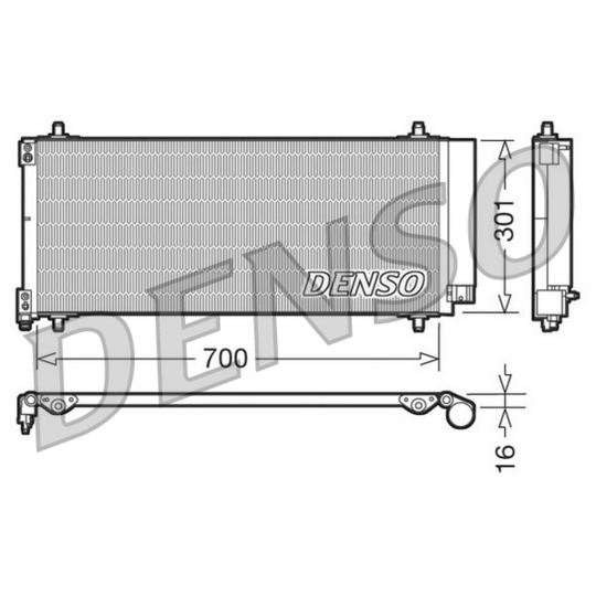 DCN21027 - Lauhdutin, ilmastointilaite 