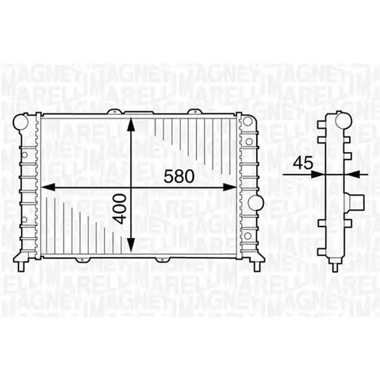 350213897000 - Radiator, engine cooling 