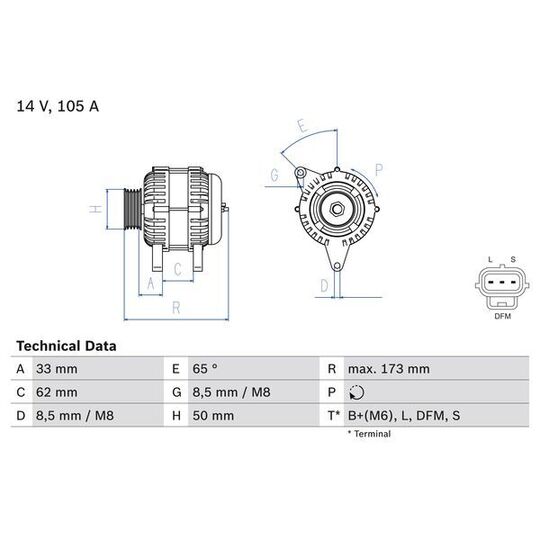 0 986 041 950 - Generaator 