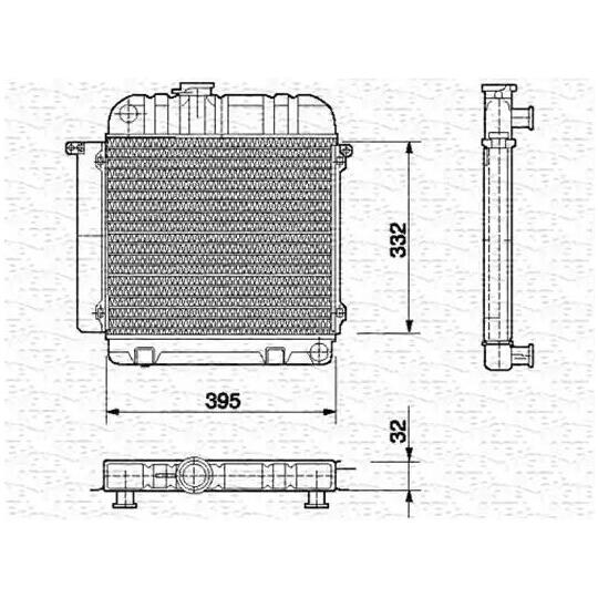 350213418000 - Radiator, engine cooling 