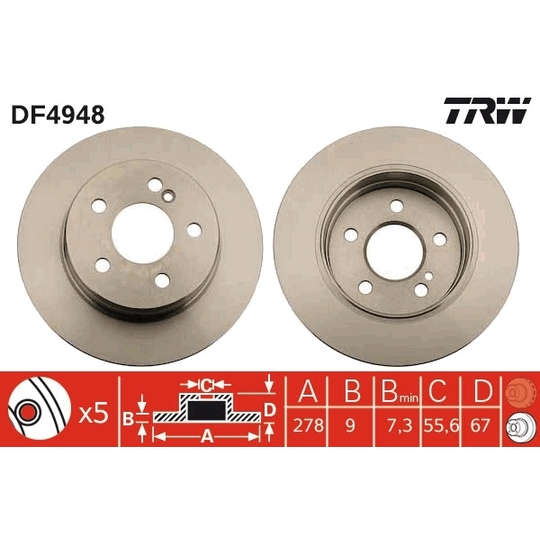 DF4948 - Brake Disc 