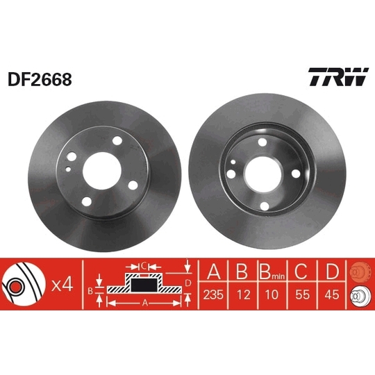 DF2668 - Brake Disc 
