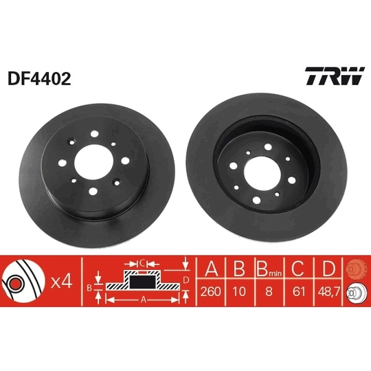 DF4402 - Brake Disc 