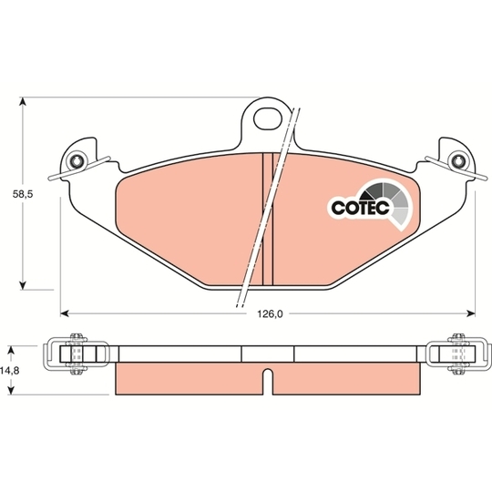 GDB1041 - Brake Pad Set, disc brake 