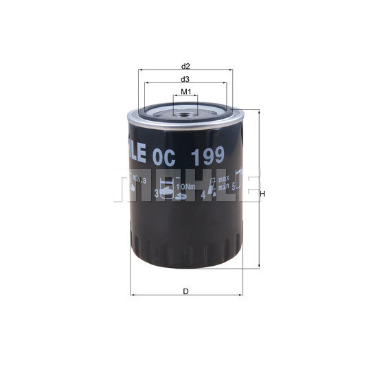 OC 199 - Oil filter 
