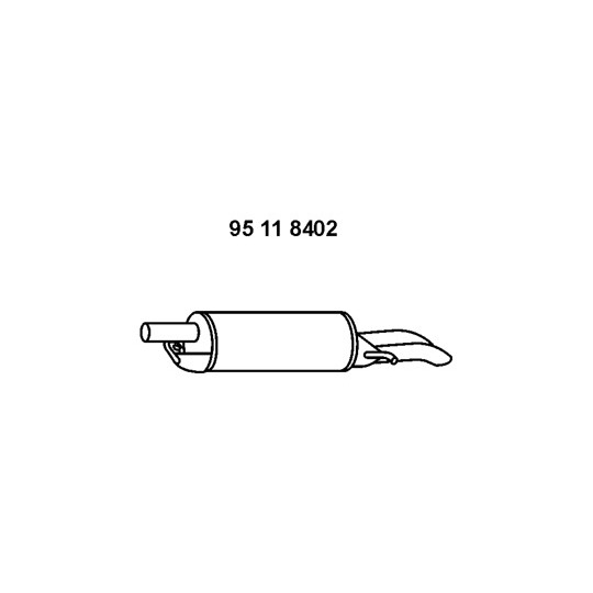 95 11 8402 - End Silencer 