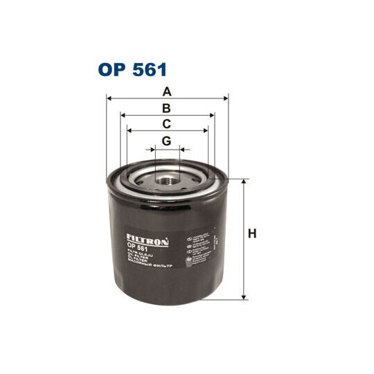 OP 561 - Oil filter 