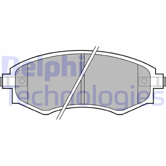 LP606 - Brake Pad Set, disc brake 