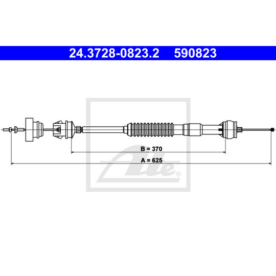 24.3728-0823.2 - Clutch Cable 